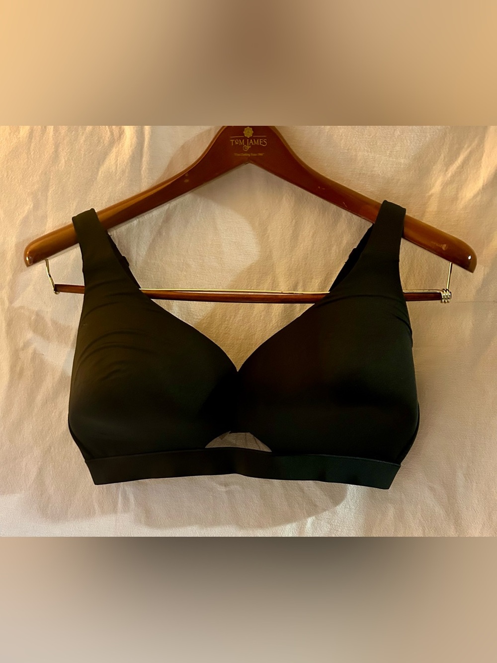 Cacique Lightly Lined No-Wire Bra Black 40DD Lane Bryant Full Coverage